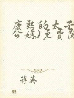 康熙的太子妃(公媳)免费阅读