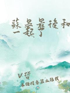 苏晏最后和谁在一起了