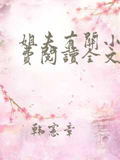 姐夫有关小说免费阅读全文