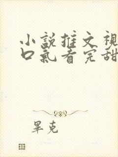 小说推文视频一口气看完甜文