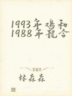 1993年鸡和1988年龙合不合婚