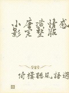 小唐璜情感史电影完整版