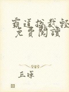 霸道总裁轻轻爱 免费阅读