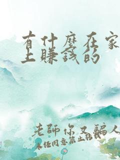 有什么在家手机上赚钱的