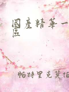 国产精华一区二区