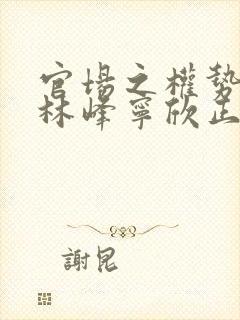 官场之权势滔天林峰宁欣正版