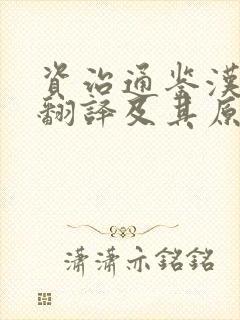 资治通鉴汉纪九翻译及其原文