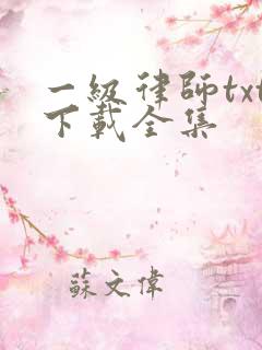 一级律师txt下载全集