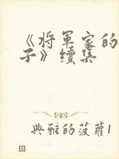 《将军家的小娘子》续集