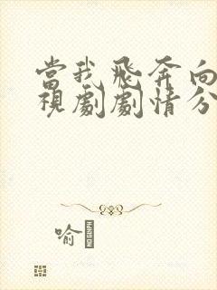 当我飞奔向你电视剧剧情分集介绍