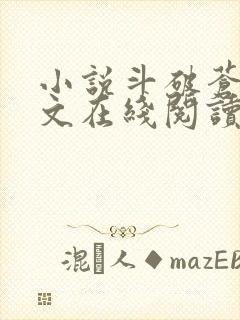 小说斗破苍穹全文在线阅读