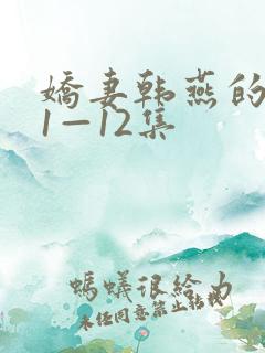 娇妻韩燕的沉沦1—12集