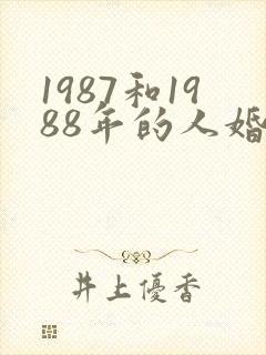 1987和1988年的人婚配