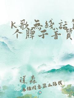 k歌无线话筒哪个牌子音质好