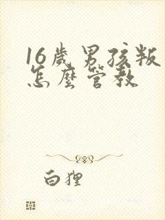 16岁男孩叛逆怎么管教
