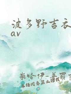 波多野吉衣一级av