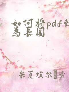 如何将pdf转为长图
