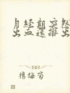 月经期突然大量出血还排出一大块血块