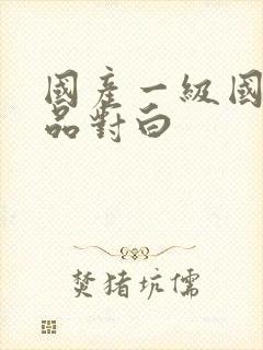 国产一级国语精品对白