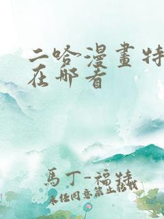 二哈漫画特典篇在哪看