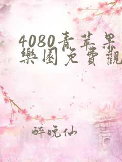 4080青苹果乐园免费观看电视剧高清