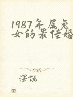 1987年属兔女的最佳婚配