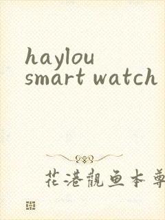 haylou smart watch 2 智能手表