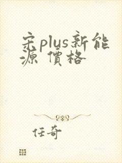 宋plus新能源 价格