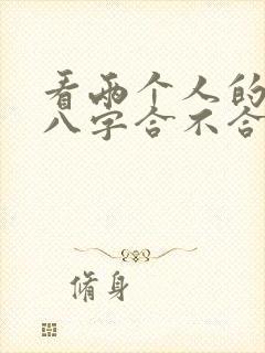 看两个人的生辰八字合不合