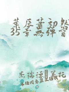 叶辰萧初然9935章无弹窗