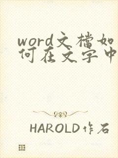 word文档如何在文字中间加一横杠