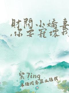 财阀小娇妻:叔,你要宠坏我了传