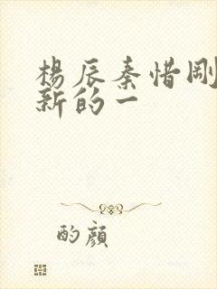 杨辰秦惜刚刚更新的一
