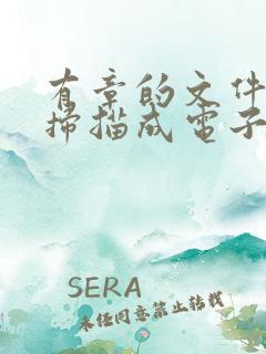 有章的文件怎么扫描成电子版