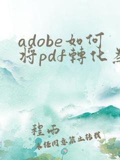 adobe如何将pdf转化为word