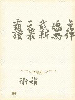 霸天武魂免费阅读最新无弹窗