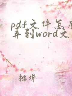 pdf文件怎么弄到word文档里