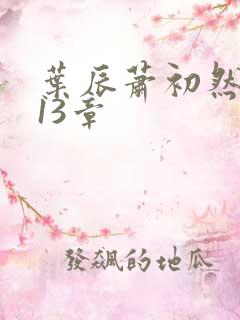 叶辰萧初然6213章