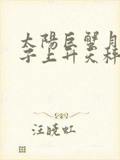 太阳巨蟹月亮双子上升天秤