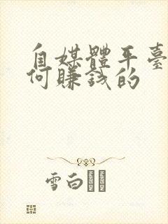 自媒体平台是如何赚钱的