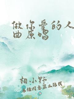 做你爱的人,歌曲原唱