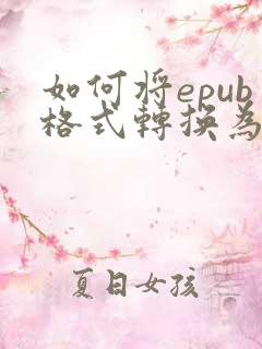 如何将epub格式转换为pdf格式