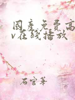 国产免费高清av在线播放
