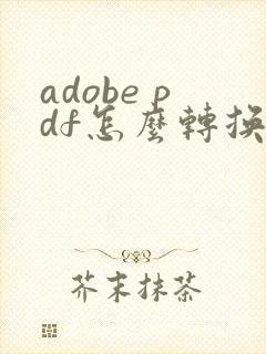 adobe pdf怎么转换成excel