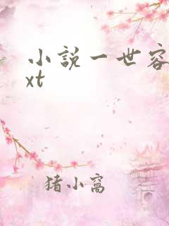 小说一世容安txt