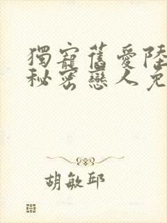 独宠旧爱陆少的秘密恋人免费