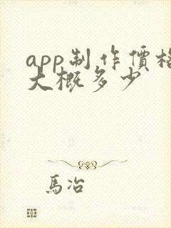 app制作价格大概多少
