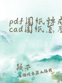 pdf图纸转成cad图纸怎么调比例
