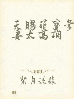 天赐萌宝爹地宠妻太高调