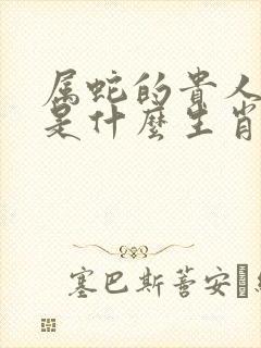 属蛇的贵人属相是什么生肖呢